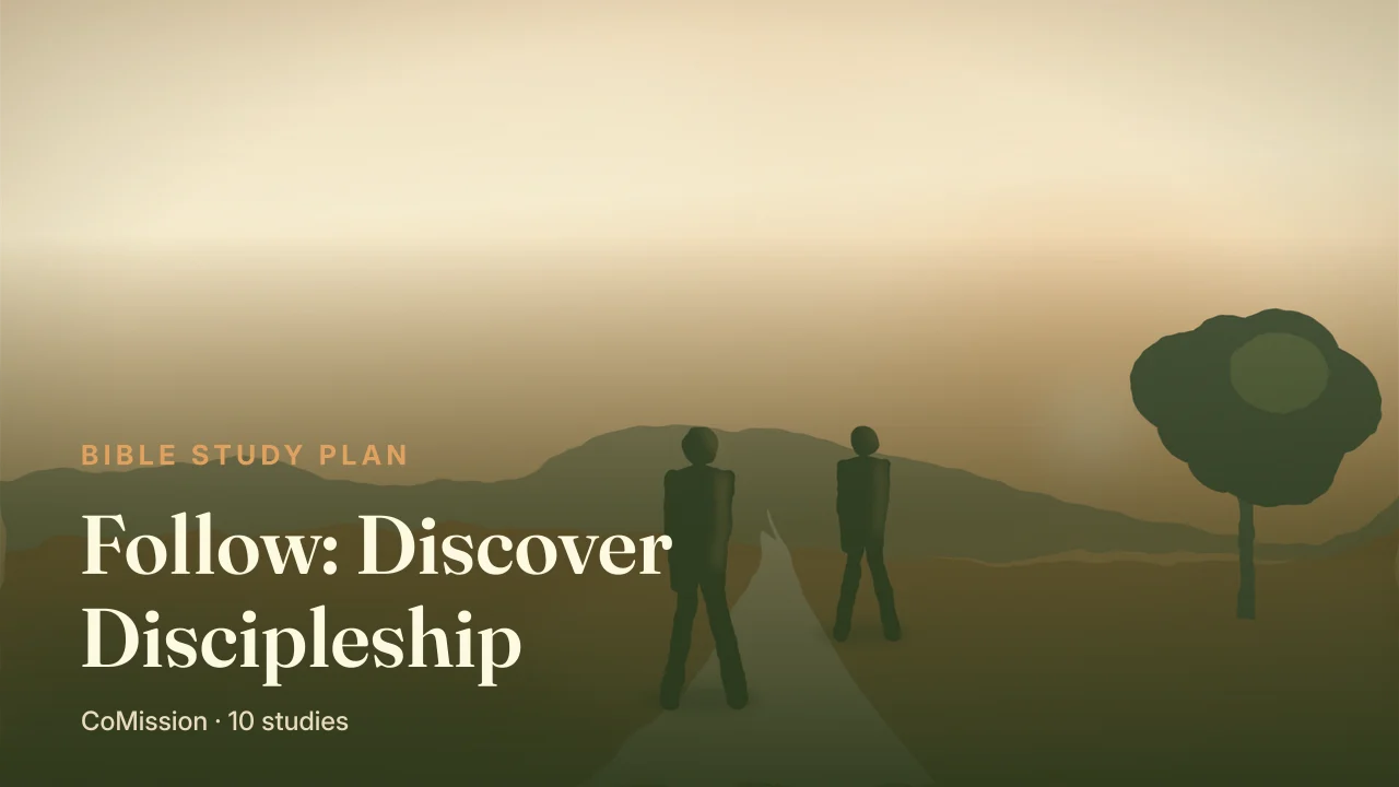 Follow: Discover Discipleship cover — a lantern lighting the path