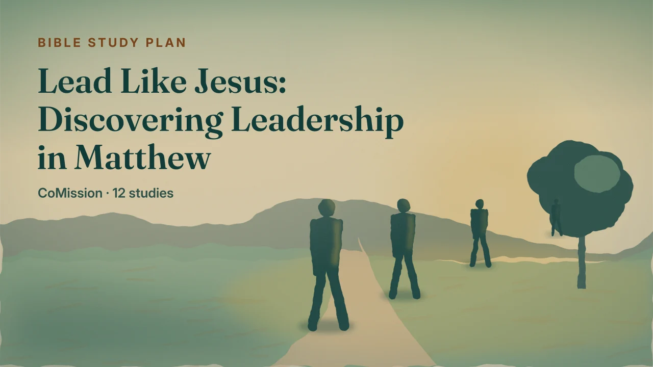 Lead Like Jesus — a towel and basin under a rising light