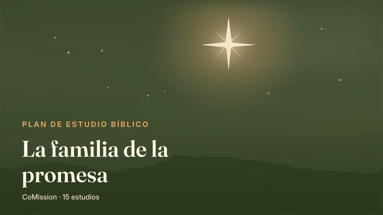 La familia de la promesa — una estrella brillante sobre una loma oscura y vacía