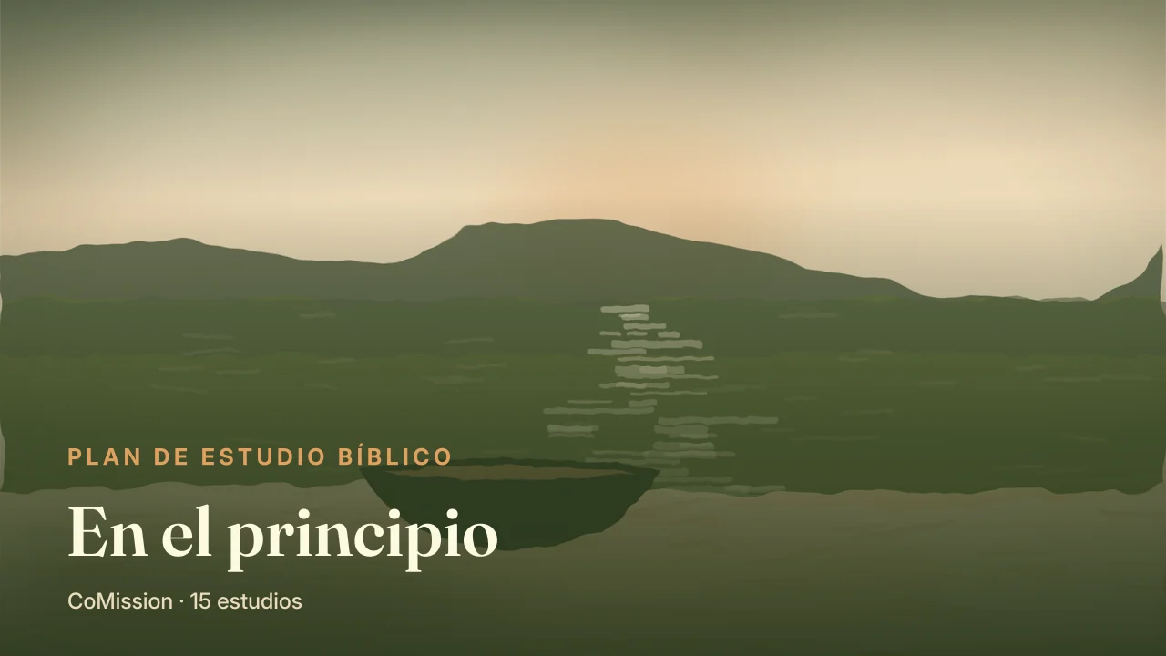En el principio — la primera luz sobre aguas tranquilas