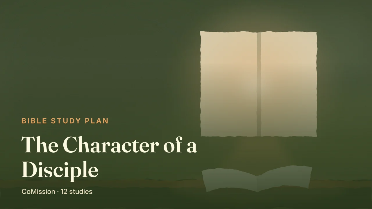 The Character of a Disciple — a tree standing in the dark, its roots glowing underground