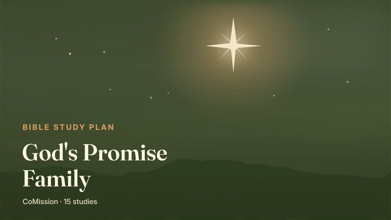 God's Promise Family — one bright star over a dark, empty ridge at night