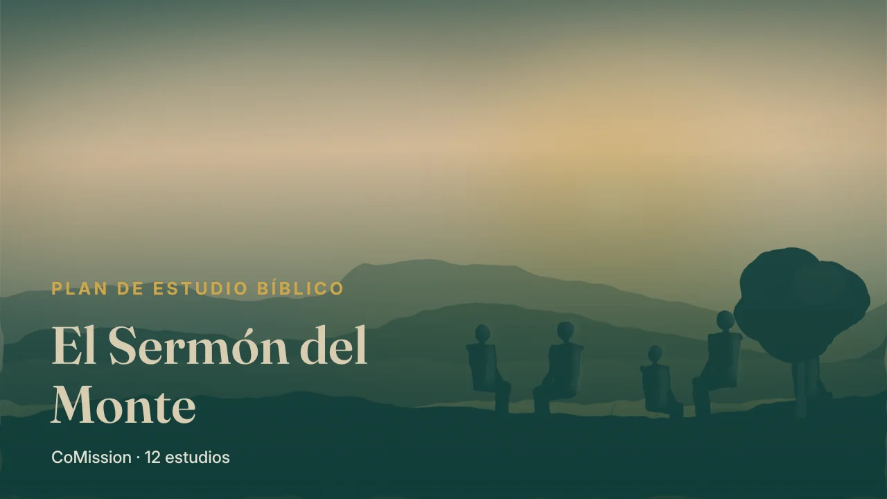 El Sermón del Monte — un sendero que sube la ladera hacia una casa que permanece