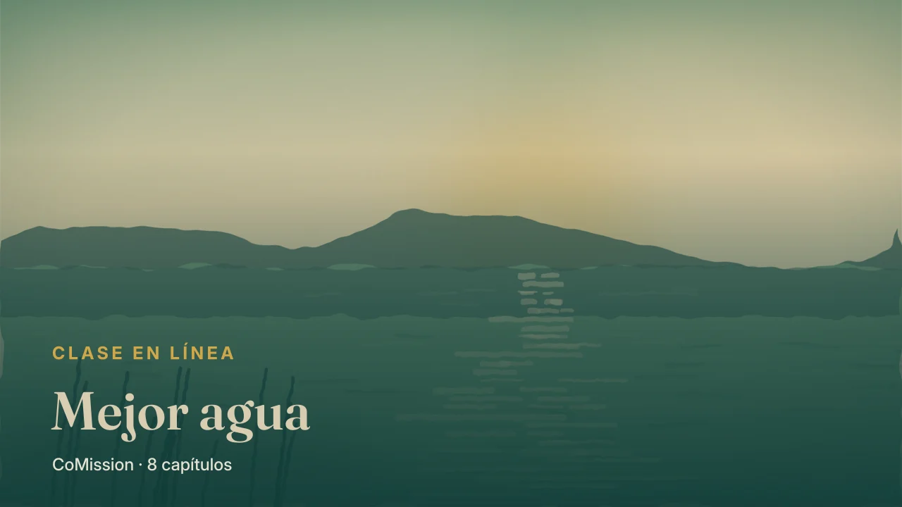 Portada: Mejor agua — un testimonio que se acuerda y que le cuenta a cualquiera.