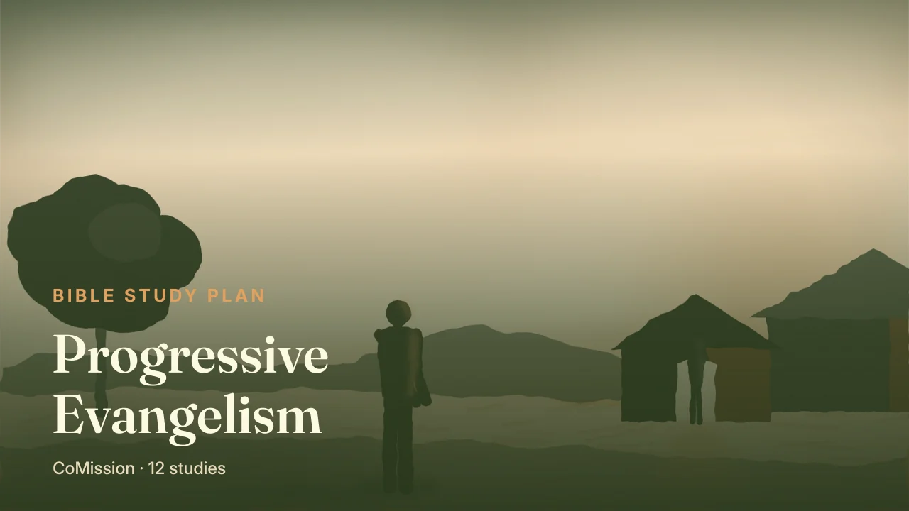 Progressive Evangelism — a lit doorway at night with someone still on the road toward it