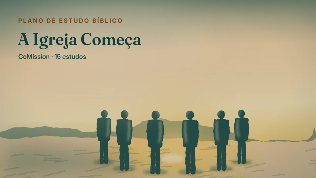 A Igreja Começa — um pequeno círculo de pessoas bem juntinhas em volta de uma luz quente, ao amanhecer