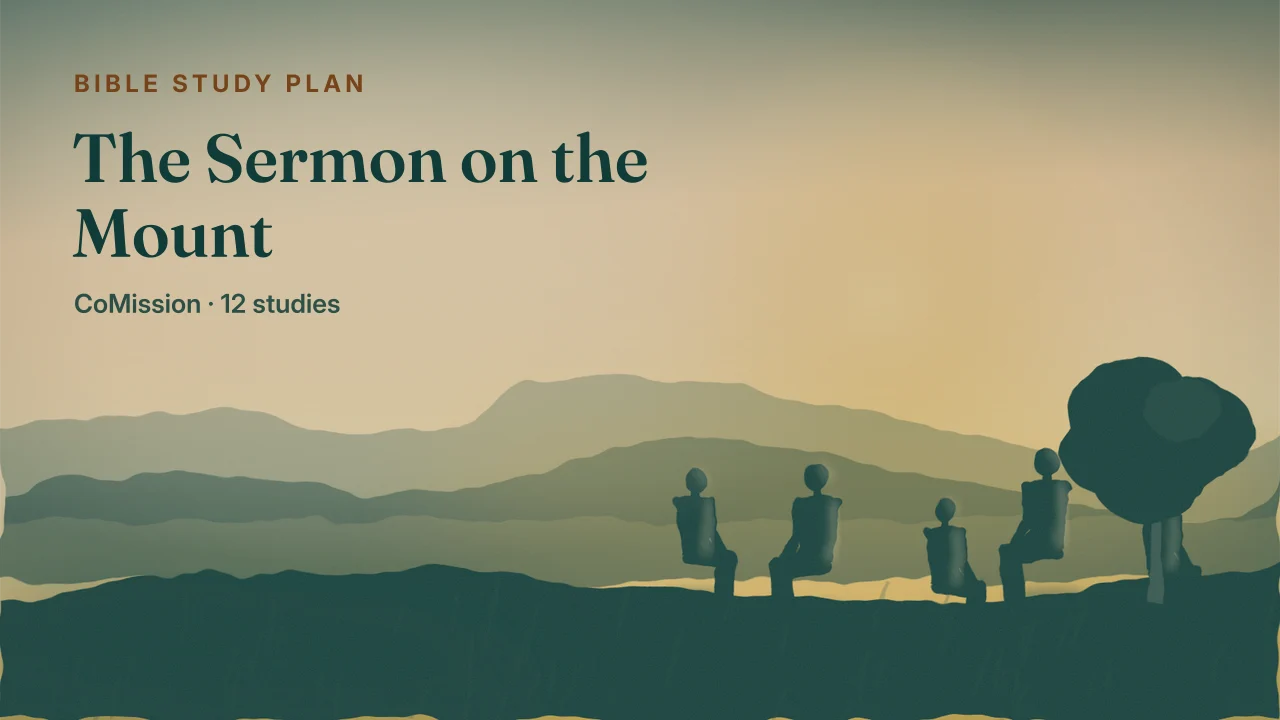 The Sermon on the Mount — a path up the hillside to a house that stands