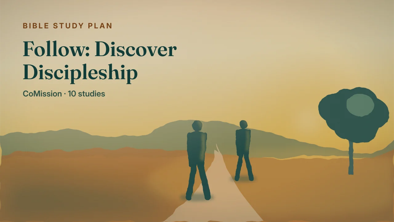 Follow: Discover Discipleship cover — a lantern lighting the path