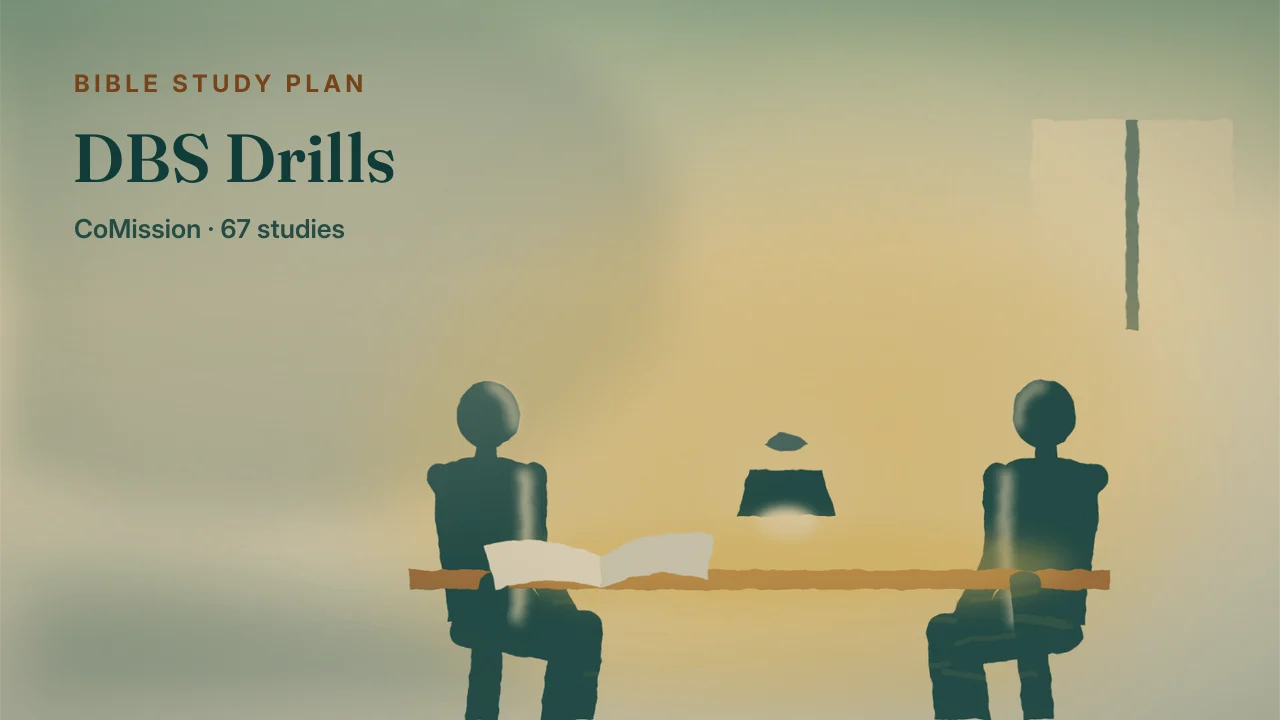 DBS Drills — an open Bible on an ordinary table in daylight