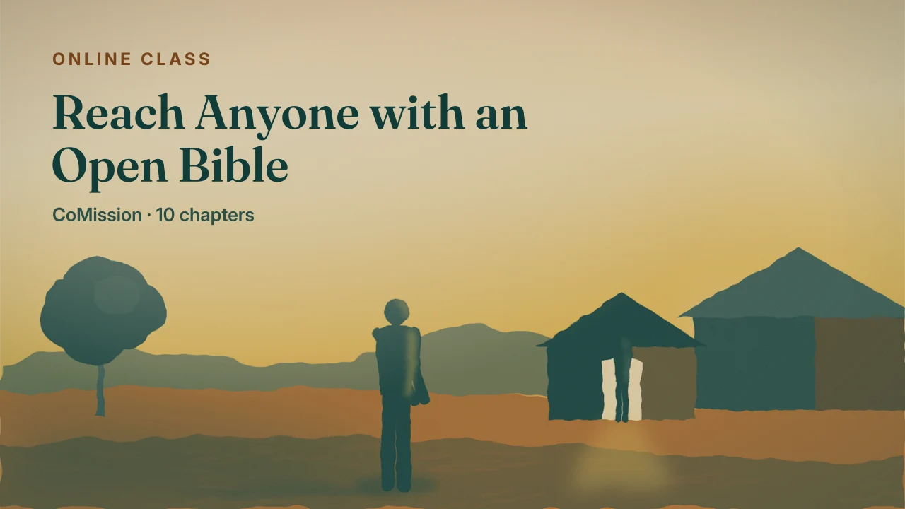 Cover: Reach Anyone with an Open Bible — the words, the passage, and the first name on your list.