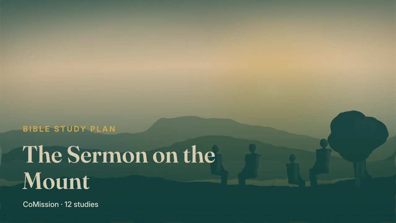 The Sermon on the Mount — a path up the hillside to a house that stands