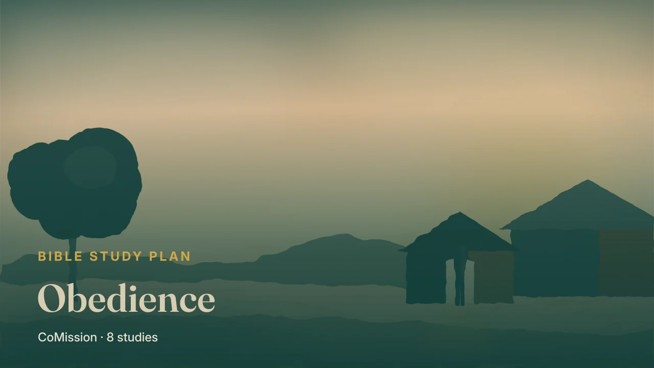 Obedience — a house standing firm on rock as the storm passes