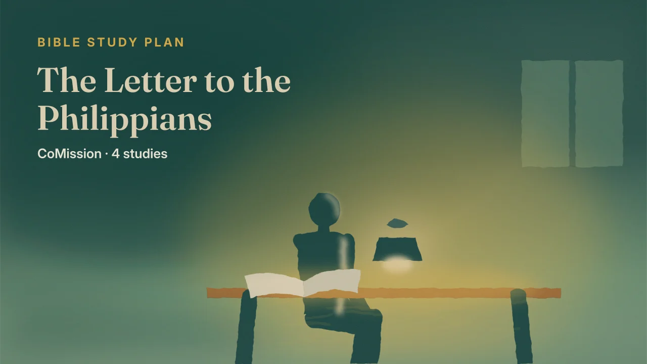The Letter to the Philippians — an open chain beside an unrolled letter, light rising over the page