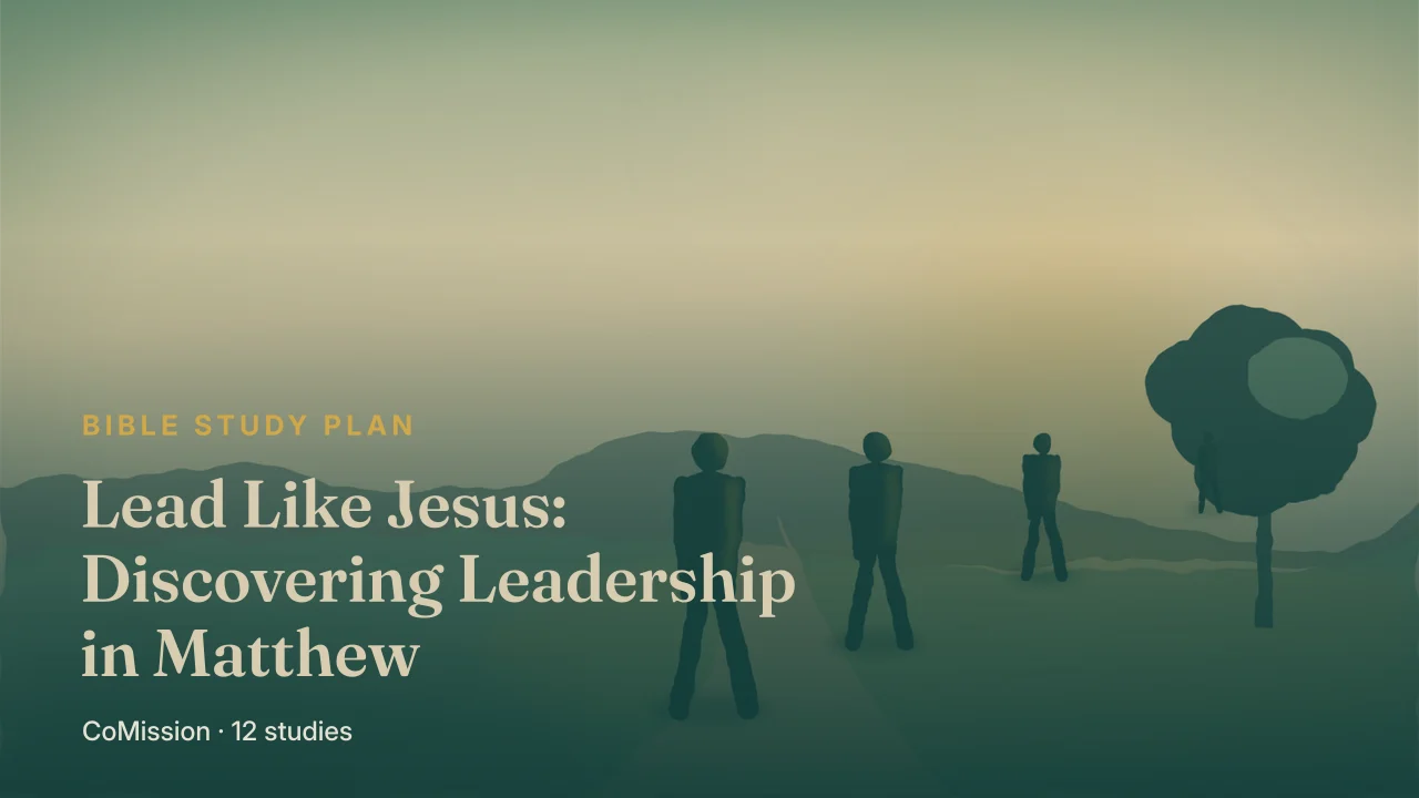 Lead Like Jesus — a towel and basin under a rising light