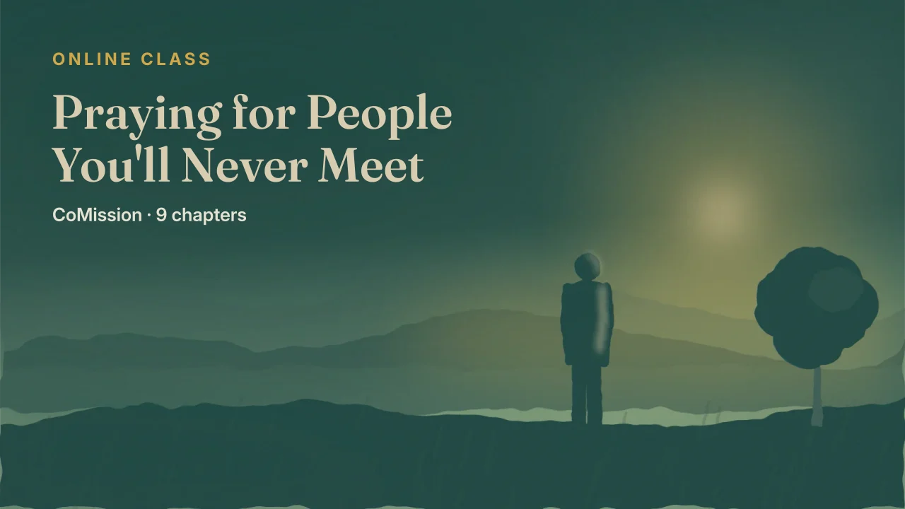 Cover: Praying for People You'll Never Meet — your prayer opens the door.