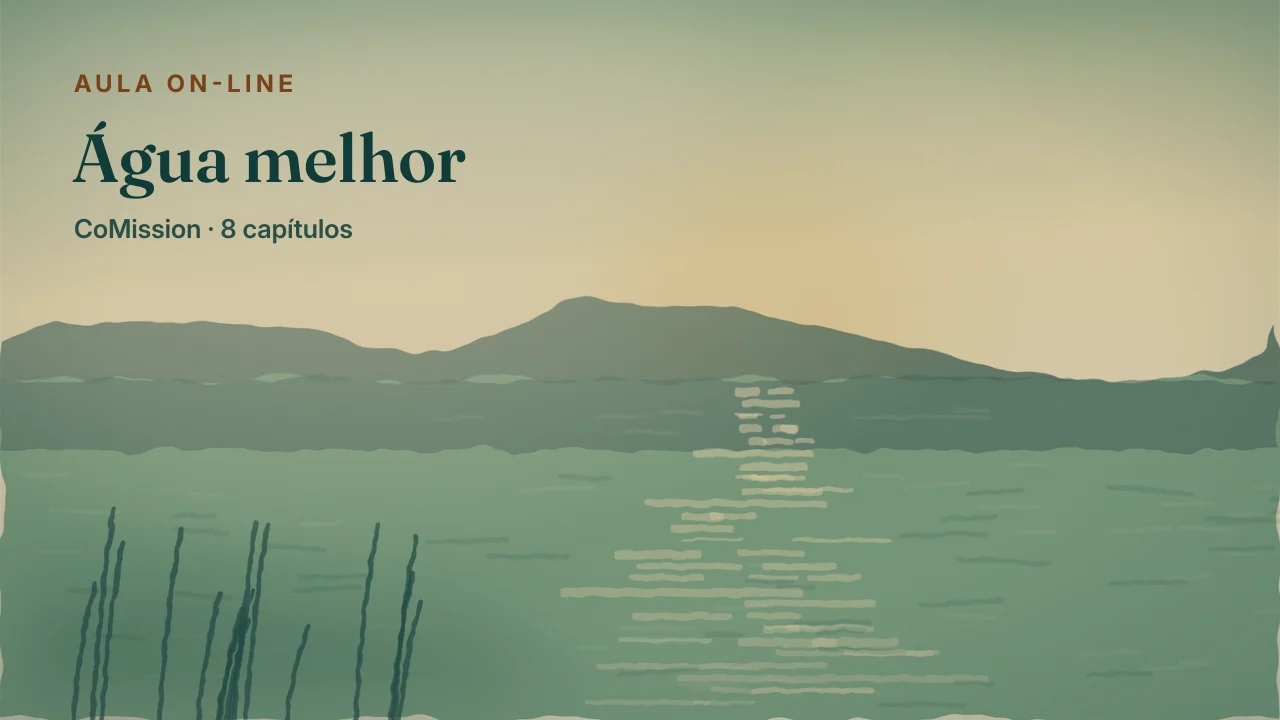 Capa: Água melhor — água parada ao meio-dia, sob um sol alto e duro, e ninguém na beira do poço.