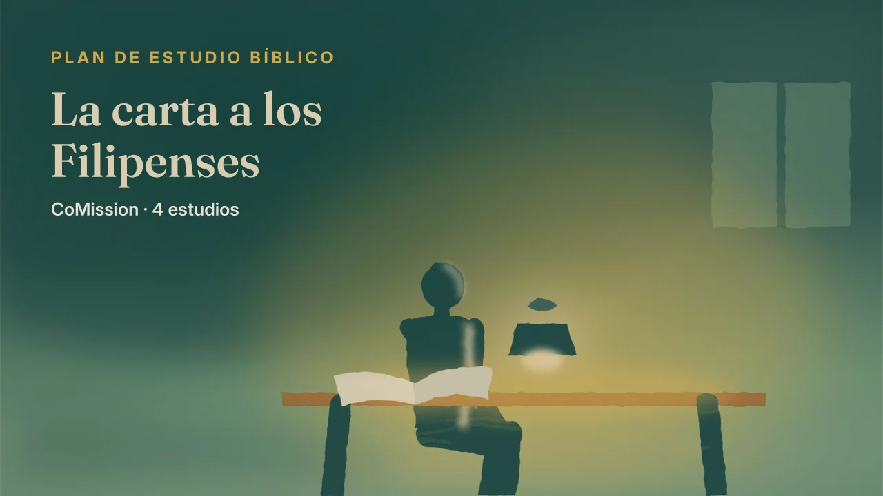 La carta a los Filipenses — una cadena abierta junto a una carta desenrollada, con luz que se levanta sobre la página