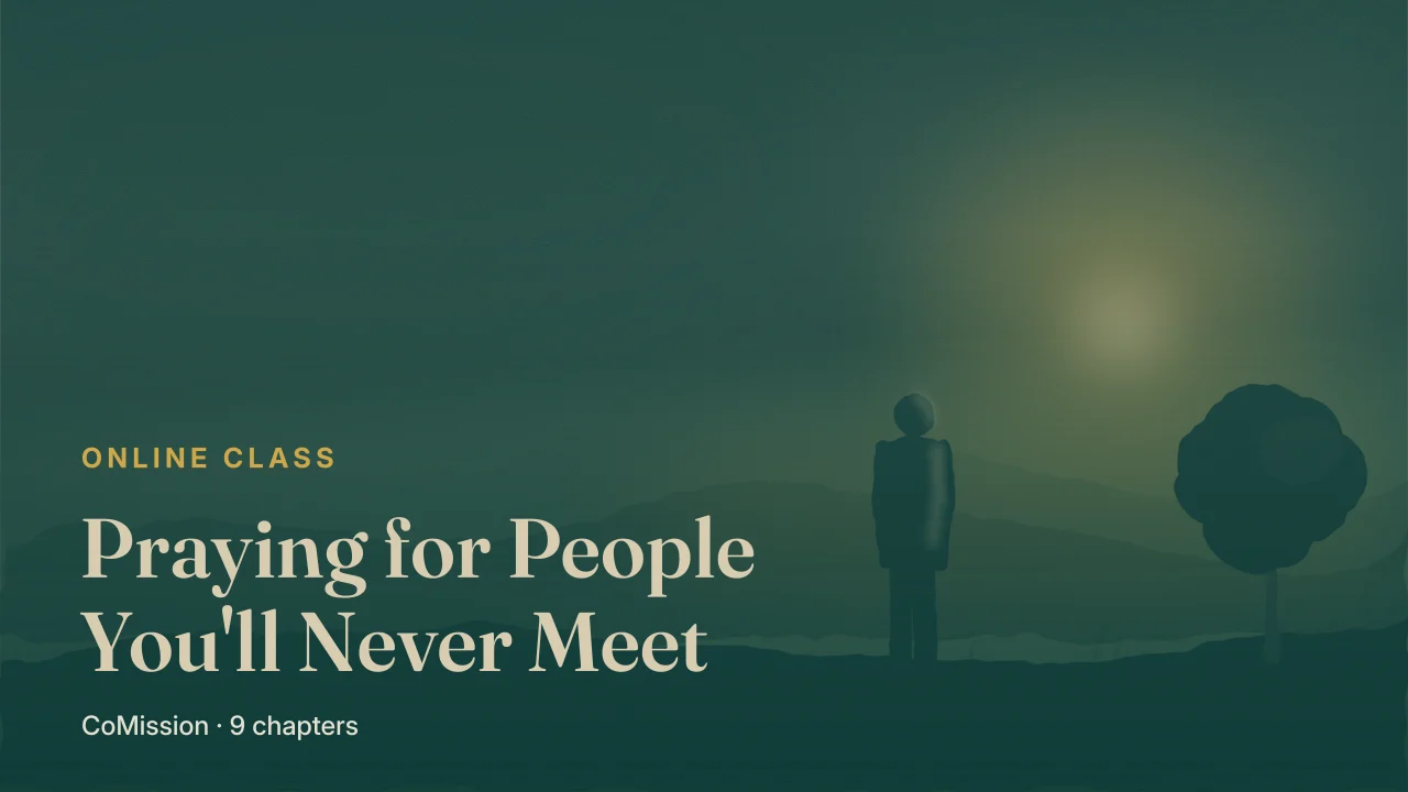 Cover: Praying for People You'll Never Meet — your prayer opens the door.