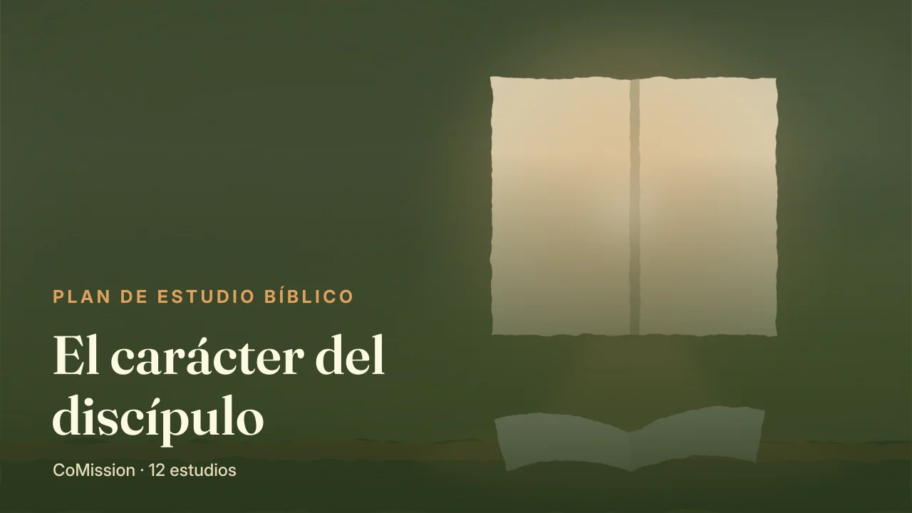 El carácter del discípulo — un árbol firme en la oscuridad, con las raíces encendidas bajo tierra