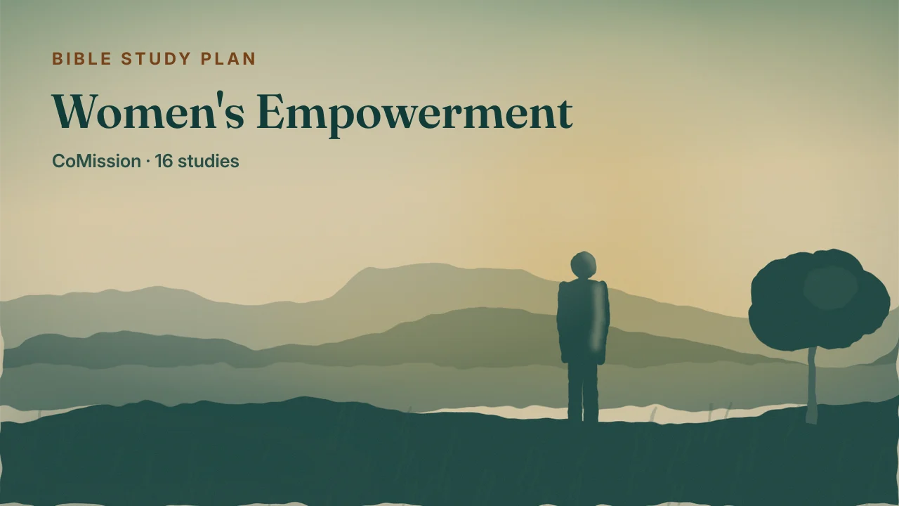 Women's Empowerment — a figure standing on a ridge in full daylight, looking out over open country