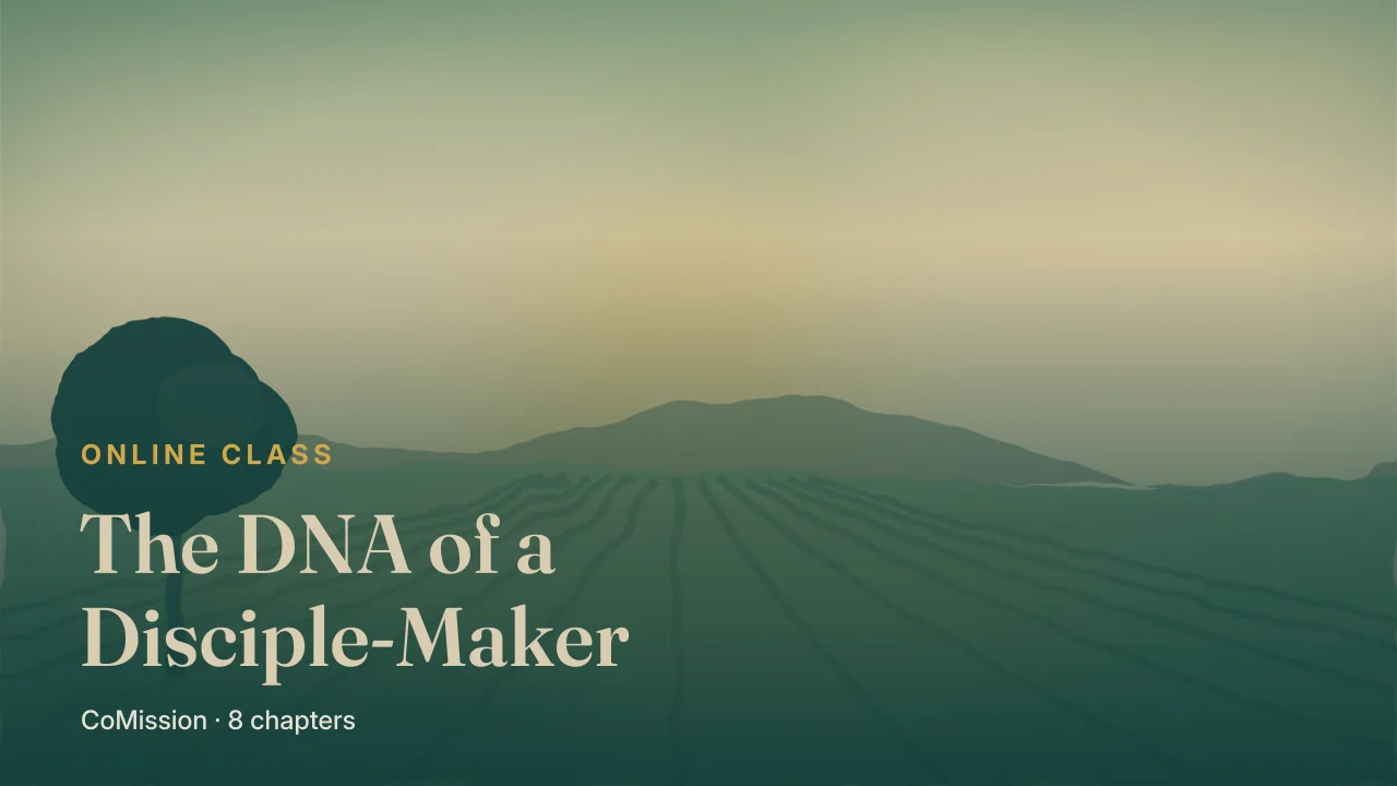 Cover: The DNA of a Disciple-Maker — a ripe field at midday with nobody working it, furrows running to the horizon.