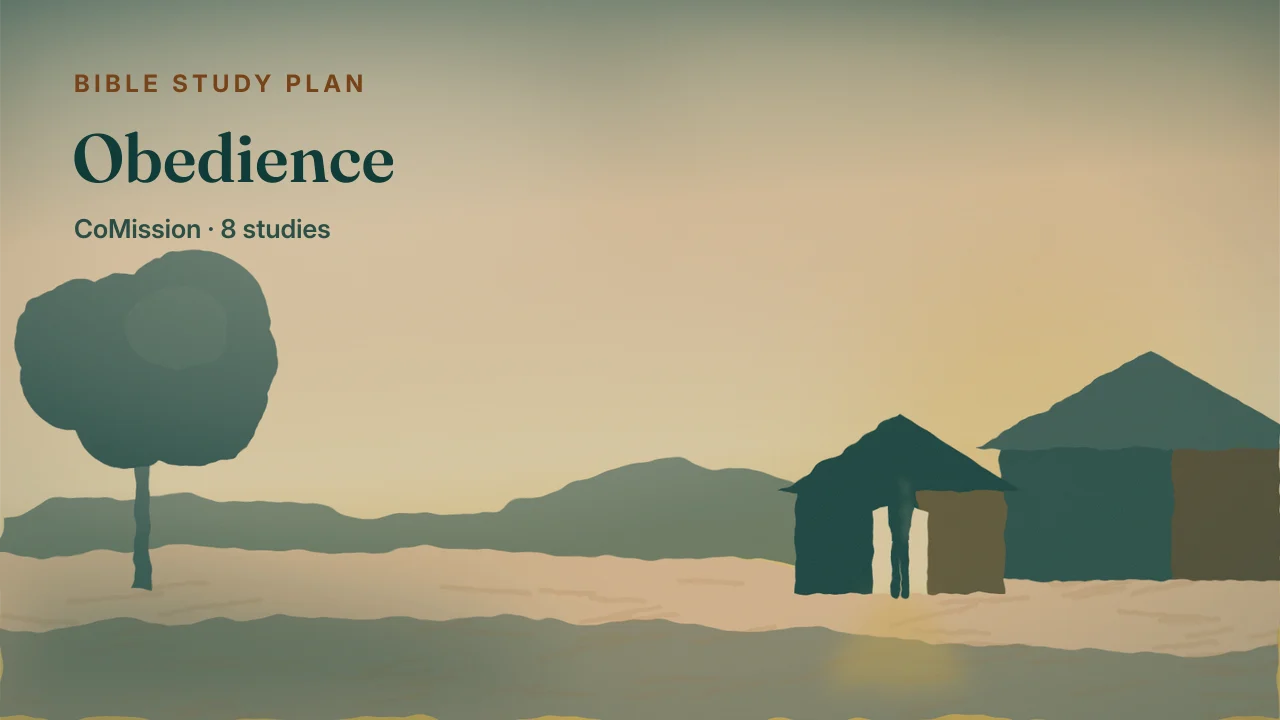 Obedience — a house standing firm on rock as the storm passes
