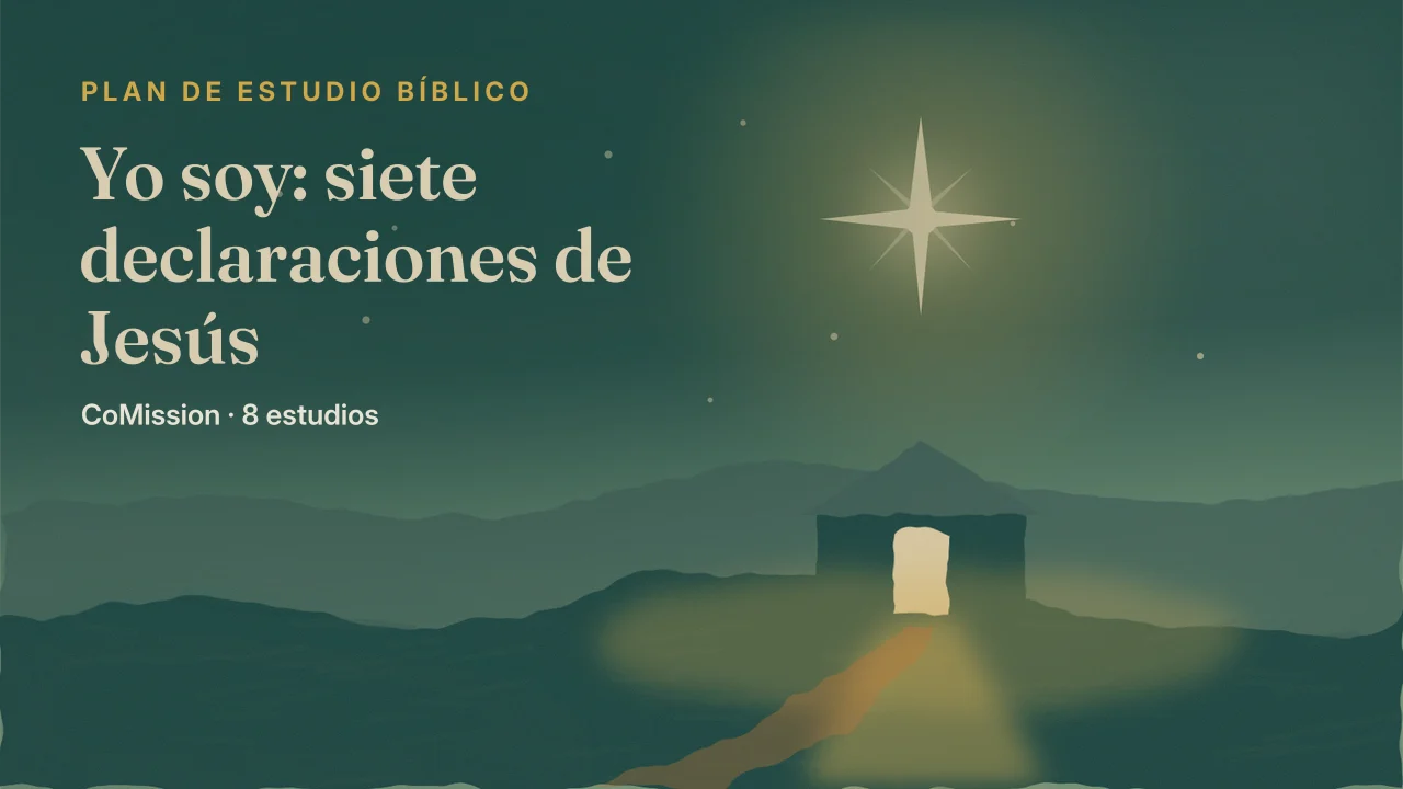 Yo soy: siete declaraciones de Jesús — siete emblemas alrededor de un centro radiante