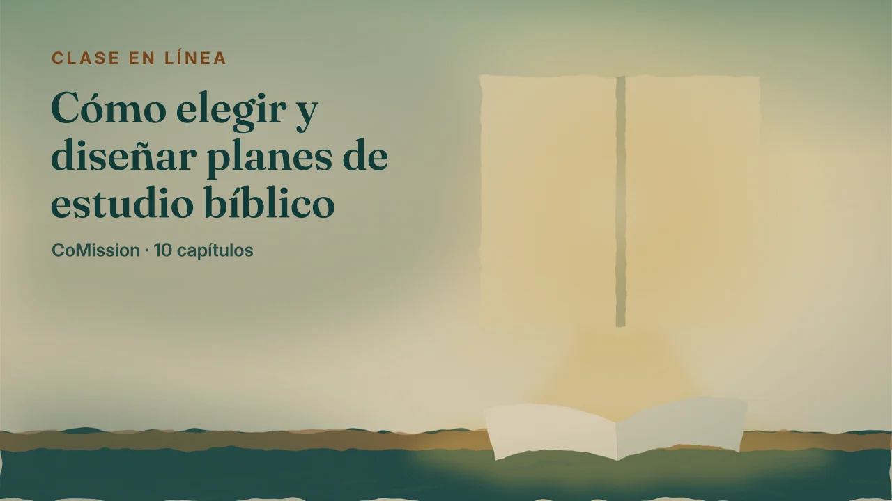 Portada: Cómo elegir y diseñar planes de estudio bíblico — los pasajes marcan la dirección.