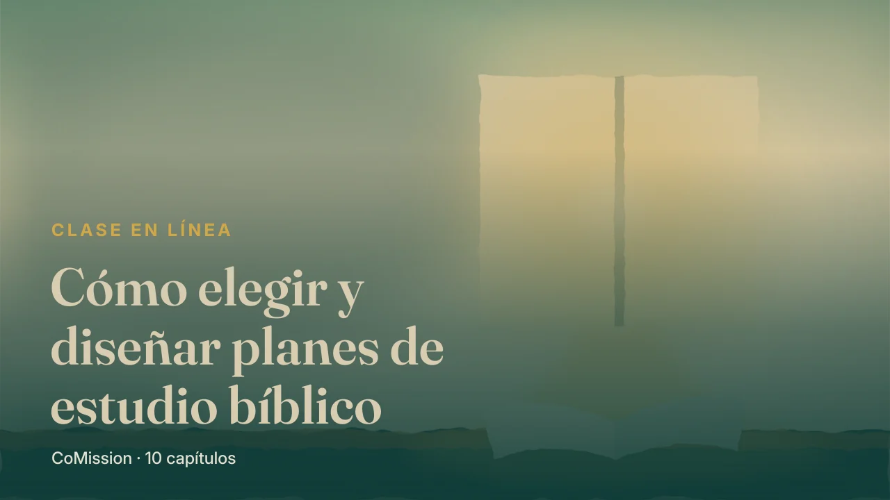 Portada: Cómo elegir y diseñar planes de estudio bíblico — los pasajes marcan la dirección.