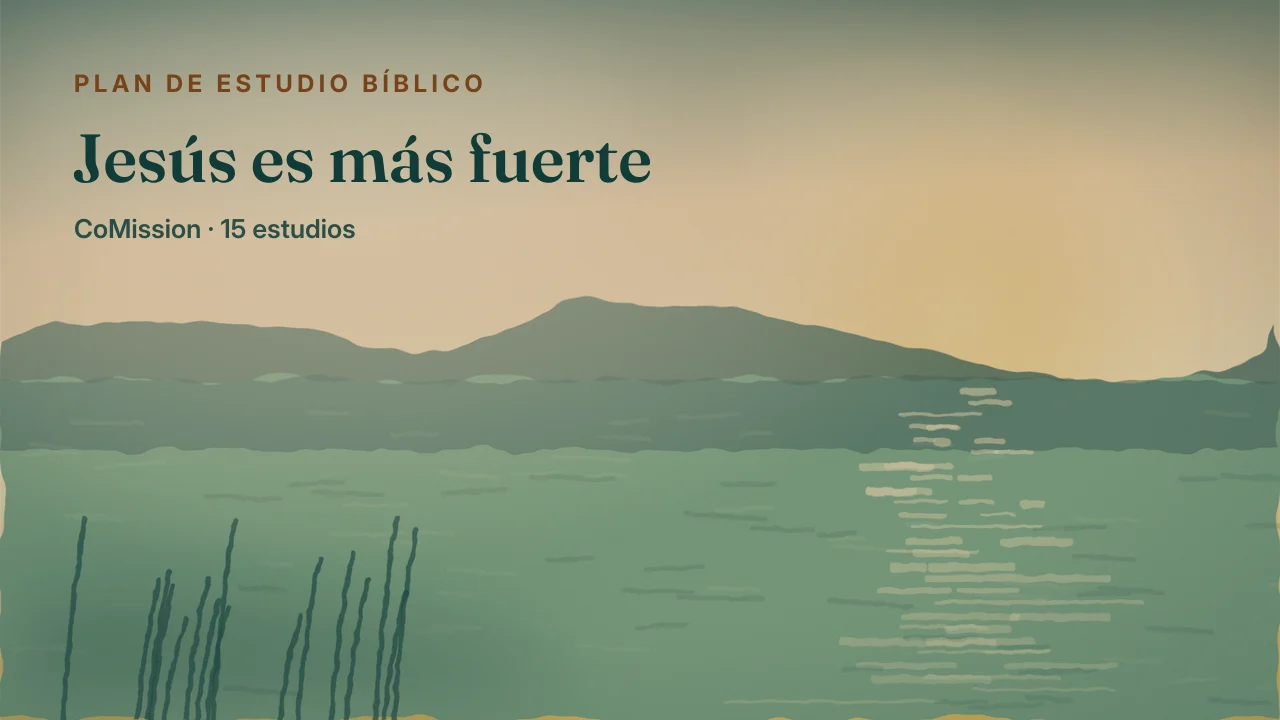 Jesús es más fuerte — el agua completamente quieta al amanecer, la mañana después de que a la tormenta le dijeron que parara