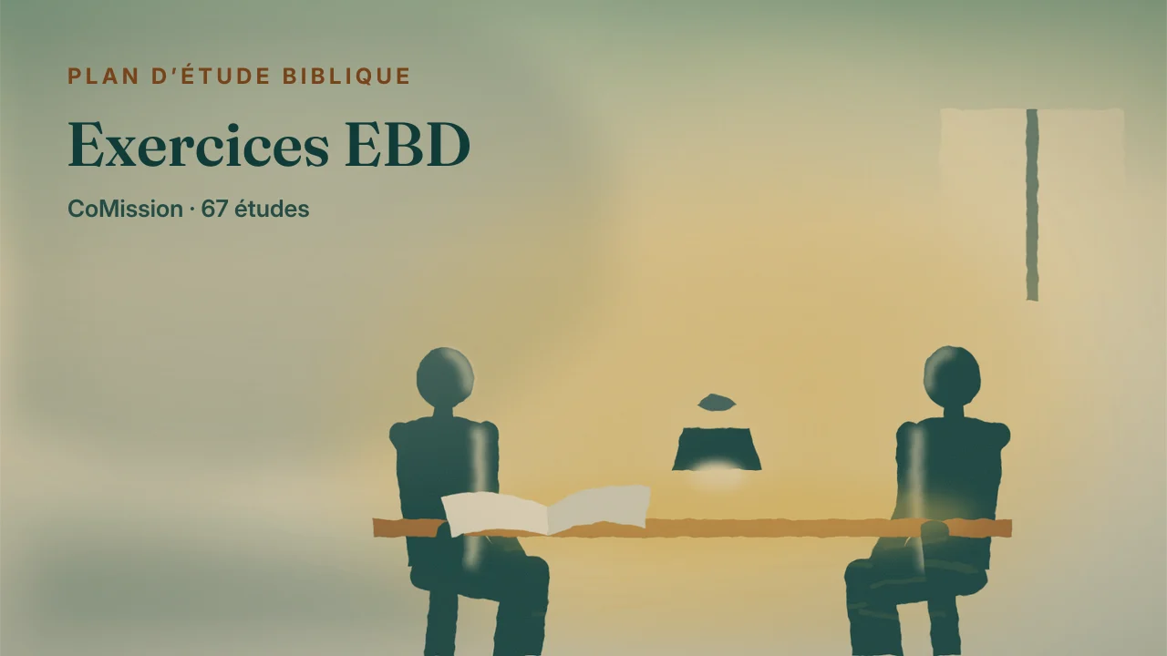 Exercices EBD — une Bible ouverte sur une table ordinaire, en plein jour