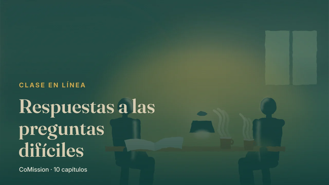 Portada: Respuestas a las preguntas difíciles — admita lo cierto, responda lo que no lo es.