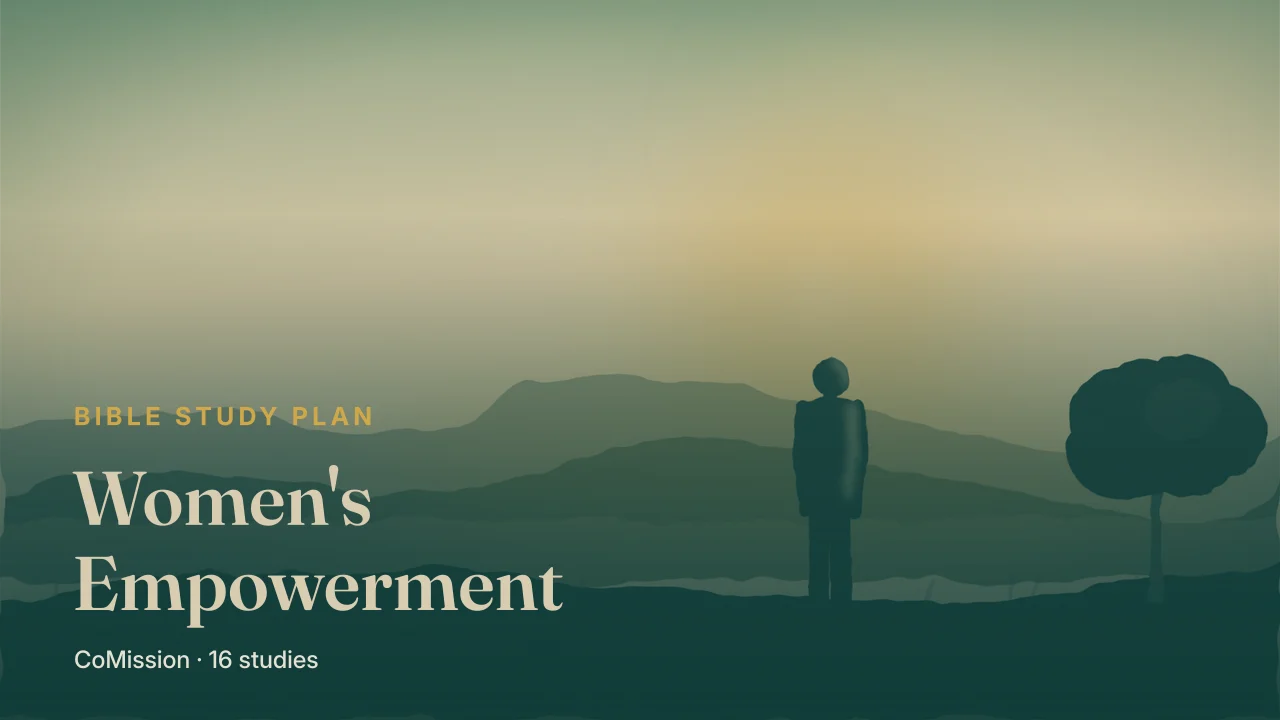 Women's Empowerment — a figure standing on a ridge in full daylight, looking out over open country