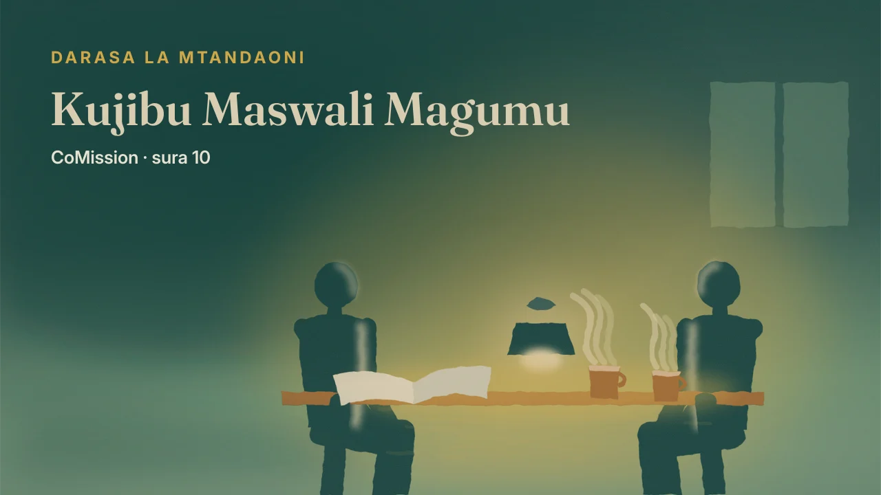 Jalada: Kujibu Maswali Magumu — kubali kilicho kweli, jibu kisicho kweli.