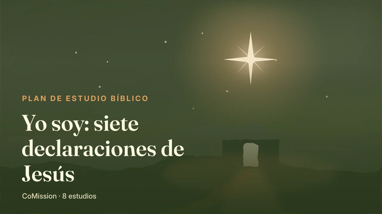 Yo soy: siete declaraciones de Jesús — siete emblemas alrededor de un centro radiante