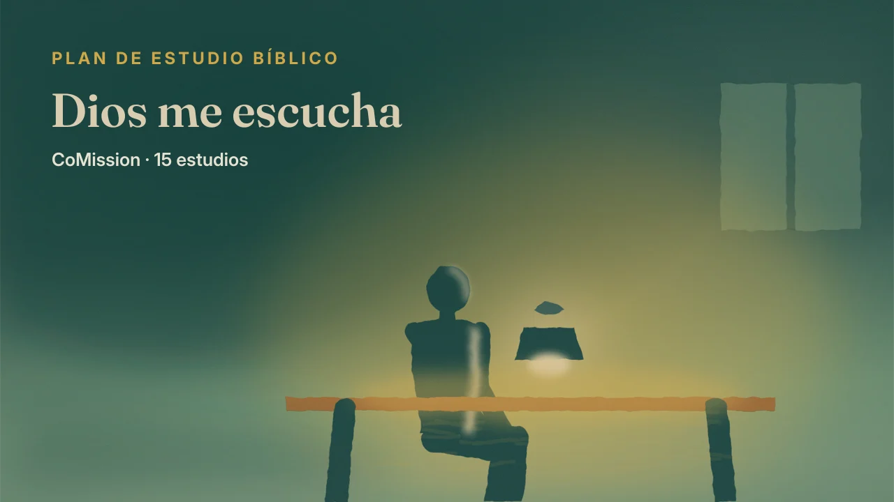 Dios me escucha — una lámpara todavía encendida en un cuarto oscuro, alguien despierto hablando con Dios