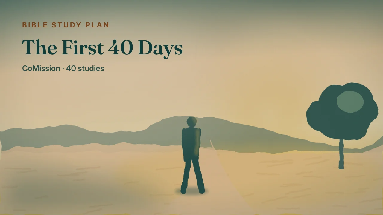 The First 40 Days cover — a young sprout rising toward the light