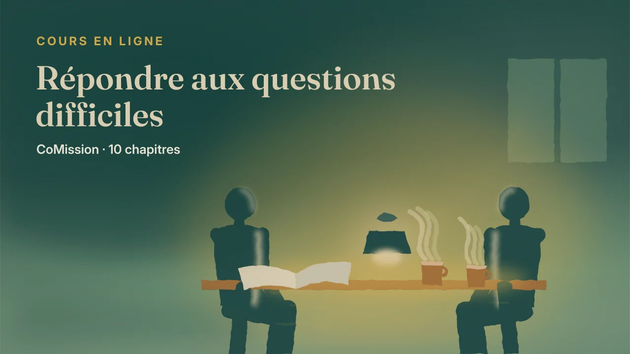 Couverture : Répondre aux questions difficiles — concédez ce qui est vrai, répondez à ce qui ne l’est pas.
