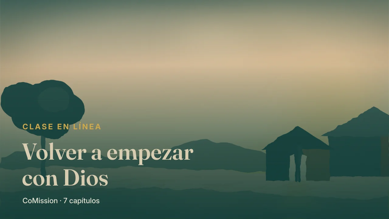 Portada: Volver a empezar con Dios — primera luz sobre una puerta abierta, y un padre parado en ella mirando el camino.