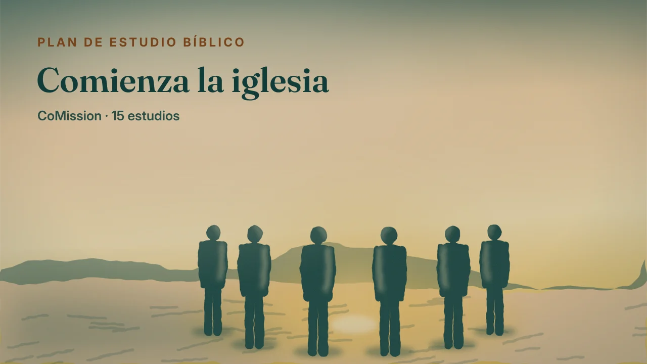 Comienza la iglesia — un círculo pequeño de personas reunidas muy juntas alrededor de una luz cálida al amanecer
