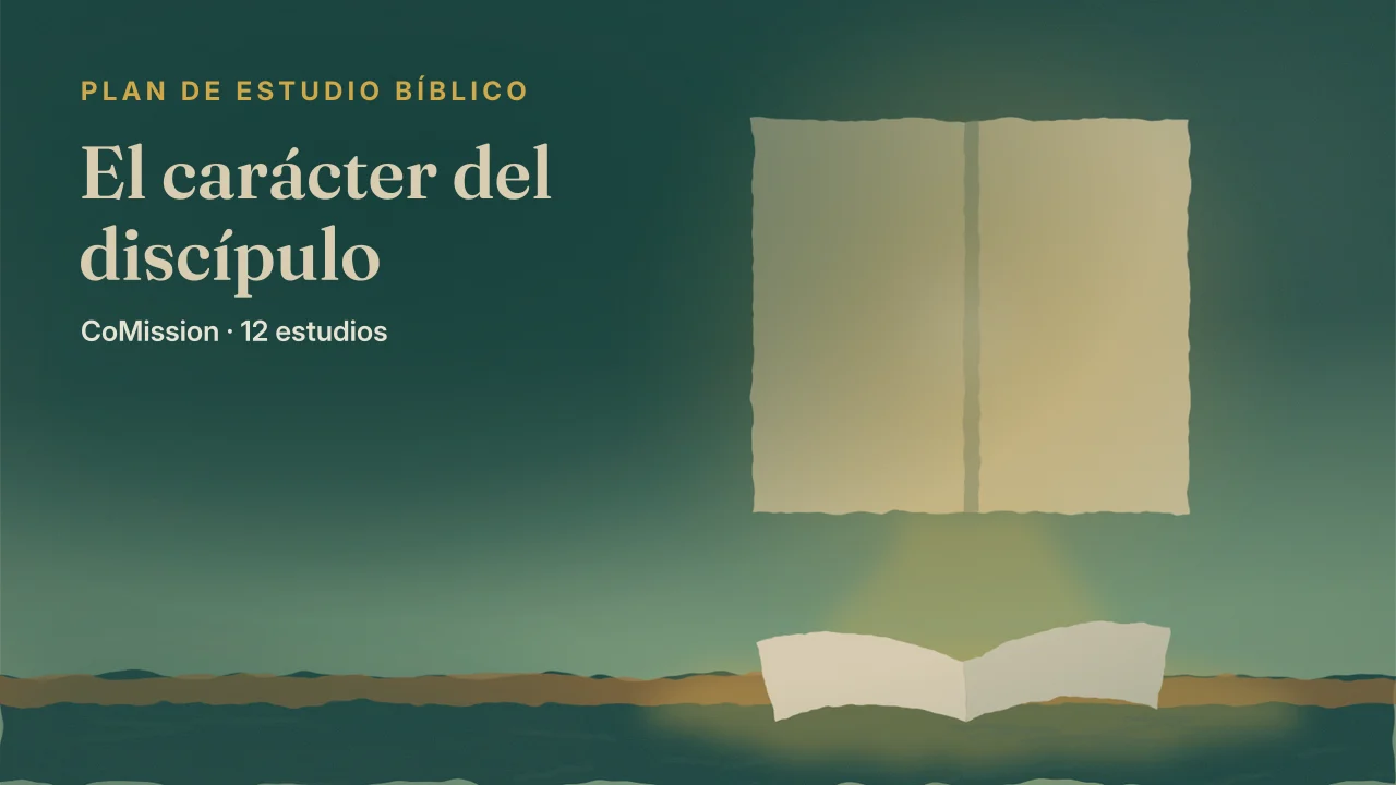 El carácter del discípulo — un árbol firme en la oscuridad, con las raíces encendidas bajo tierra