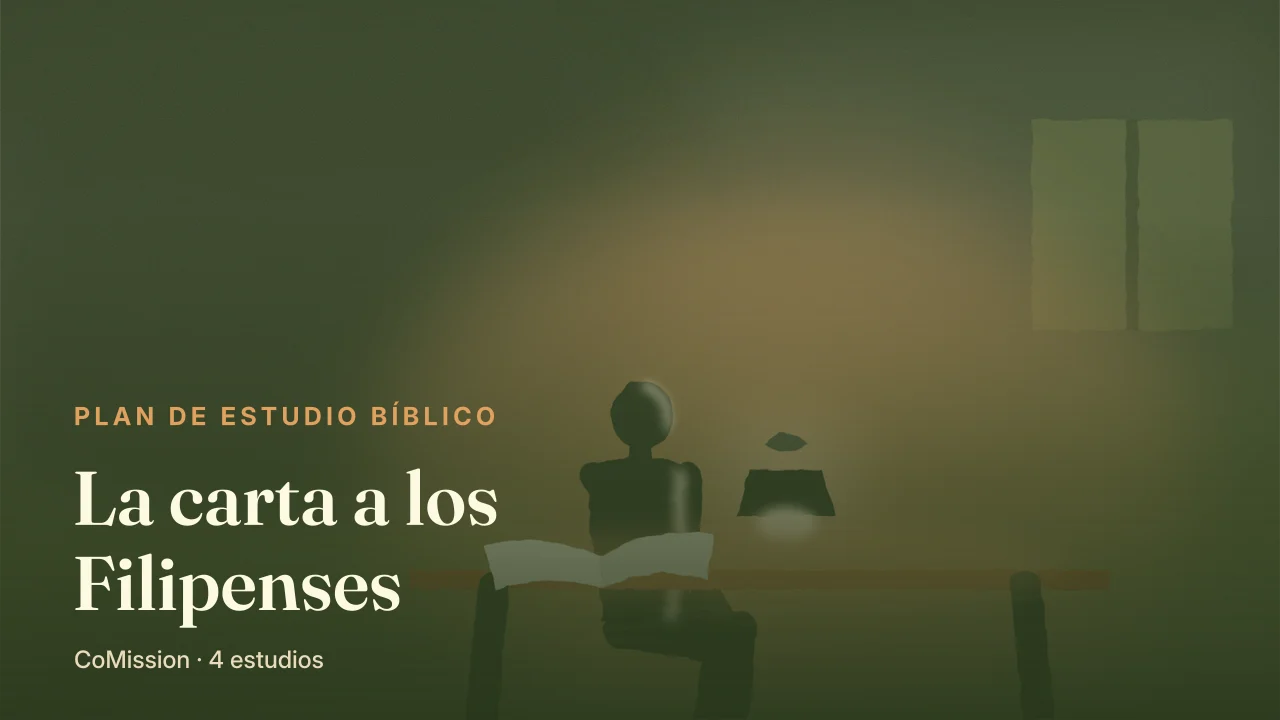 La carta a los Filipenses — una cadena abierta junto a una carta desenrollada, con luz que se levanta sobre la página