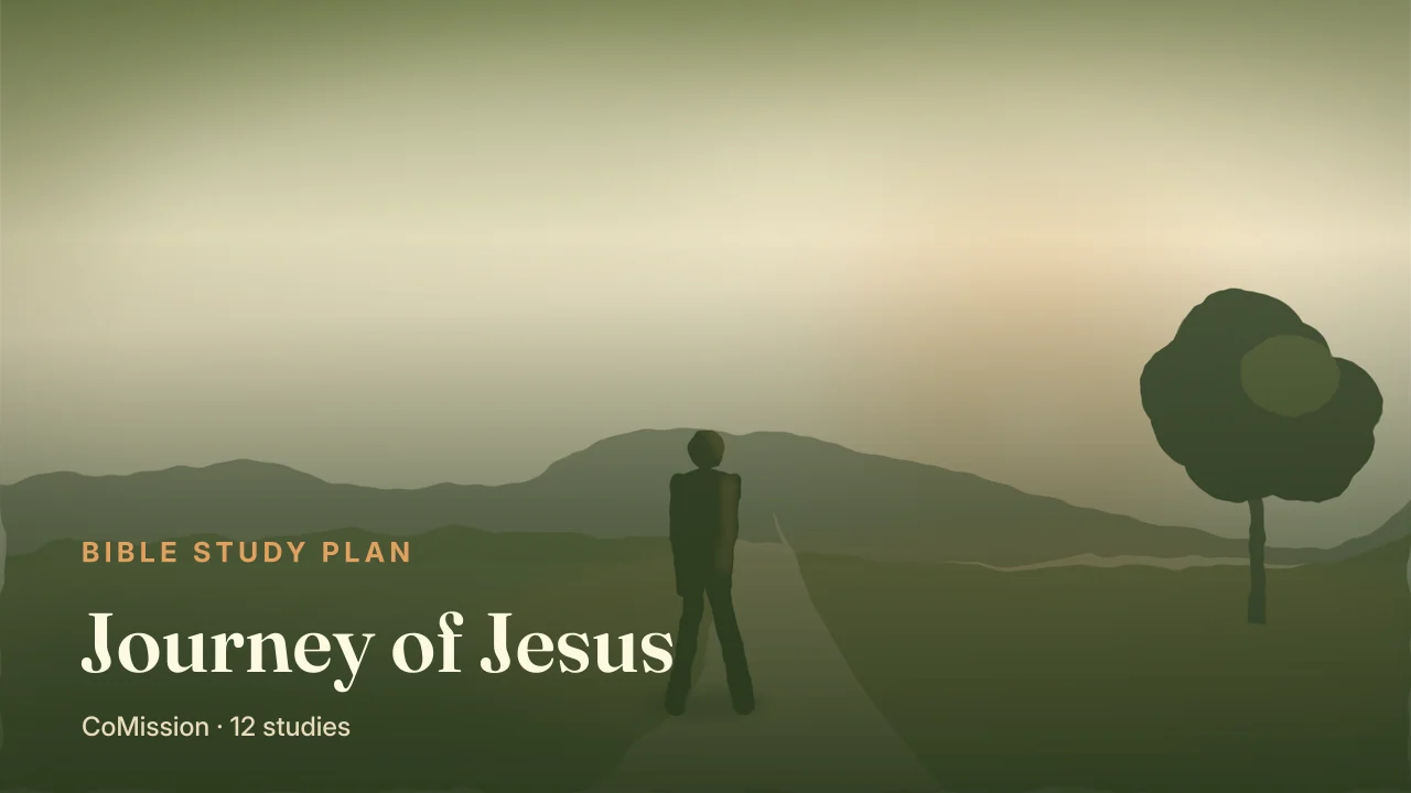 Journey of Jesus cover — footprints along a path