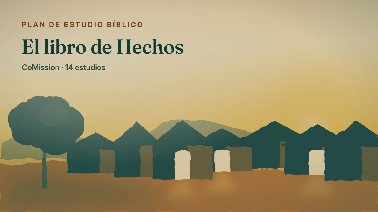 El libro de Hechos — fuego que se extiende desde una ciudad por el horizonte hacia Roma