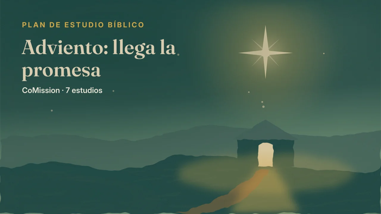 Adviento — una estrella brillante sobre un establo pequeño en la noche