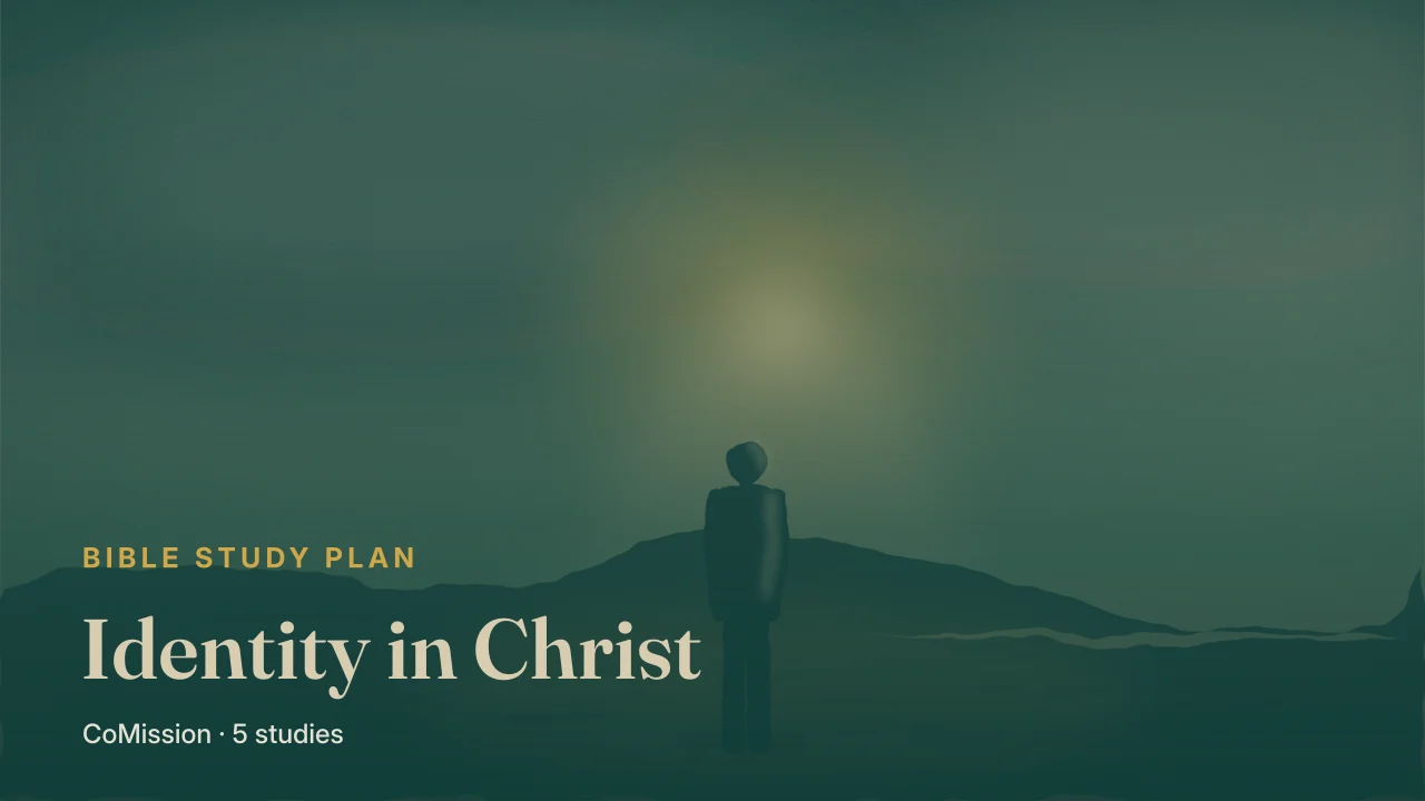 Identity in Christ — figures gathered around one light at first light