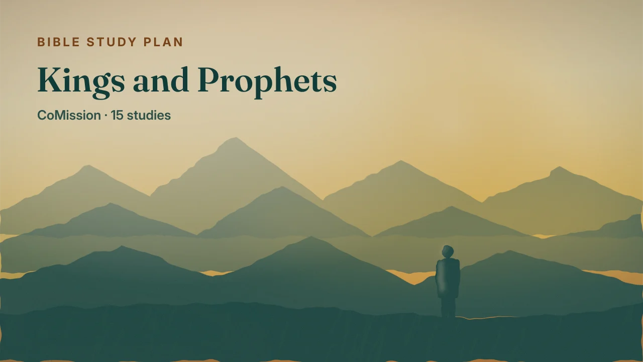 Kings and Prophets — one lamp burning in the dark with figures gathered round it