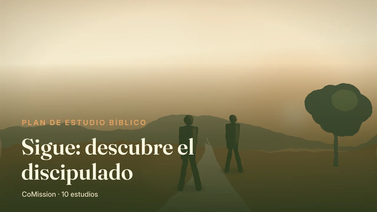 Portada de Sigue: descubre el discipulado — una linterna que ilumina el camino
