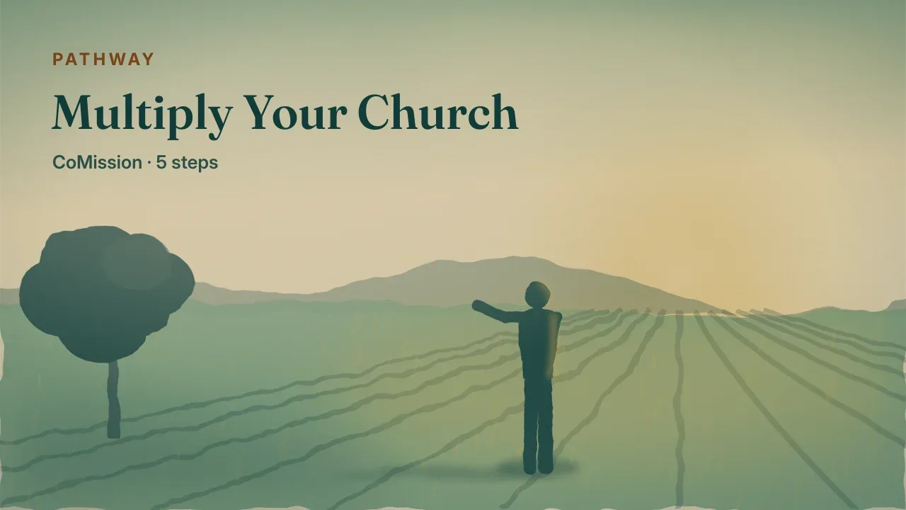 Multiply Your Church — planted rows running past the horizon in full daylight